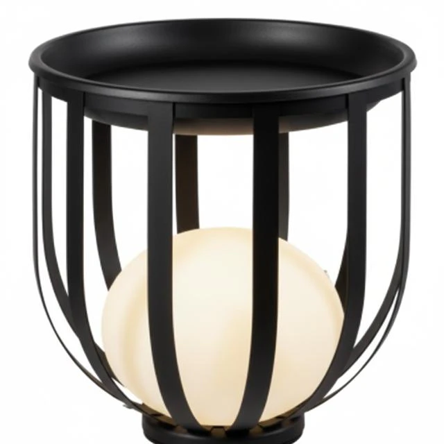 Estiluz Bols Golvlampa Låg Antracit - Golvlampor Glas Antracit - BOL_4027X_96W