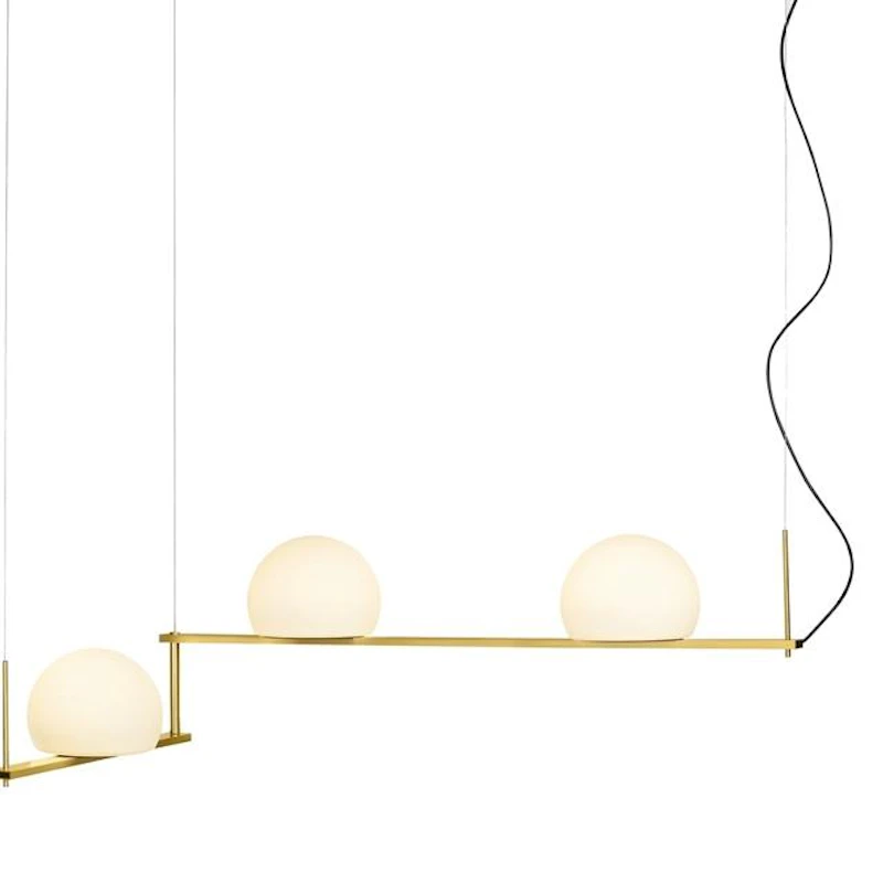 Circ Pendel Satin Guld/Svart