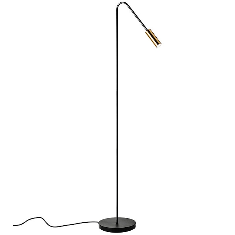 Volta P-3538-W Golvlampa, Svart / Satin Gold