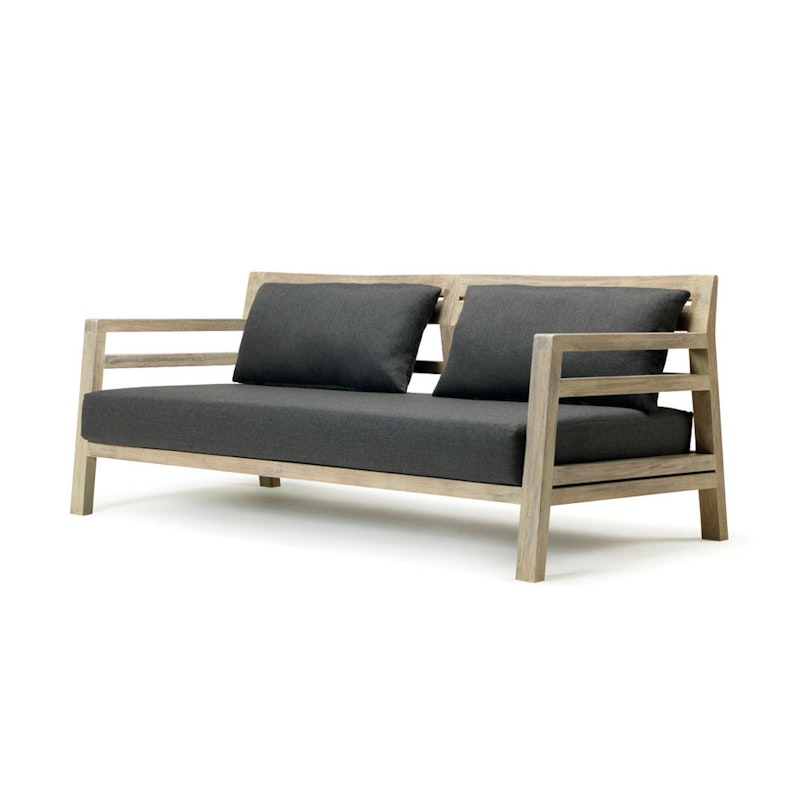 Costes Soffa 3-Sits, Pickled Teak