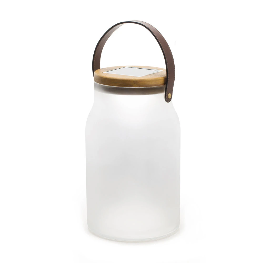 Ethimo Milk Bordslampa / Golvlampa Solcell - Solcellsbelysning Teak Vit - MKLAT1