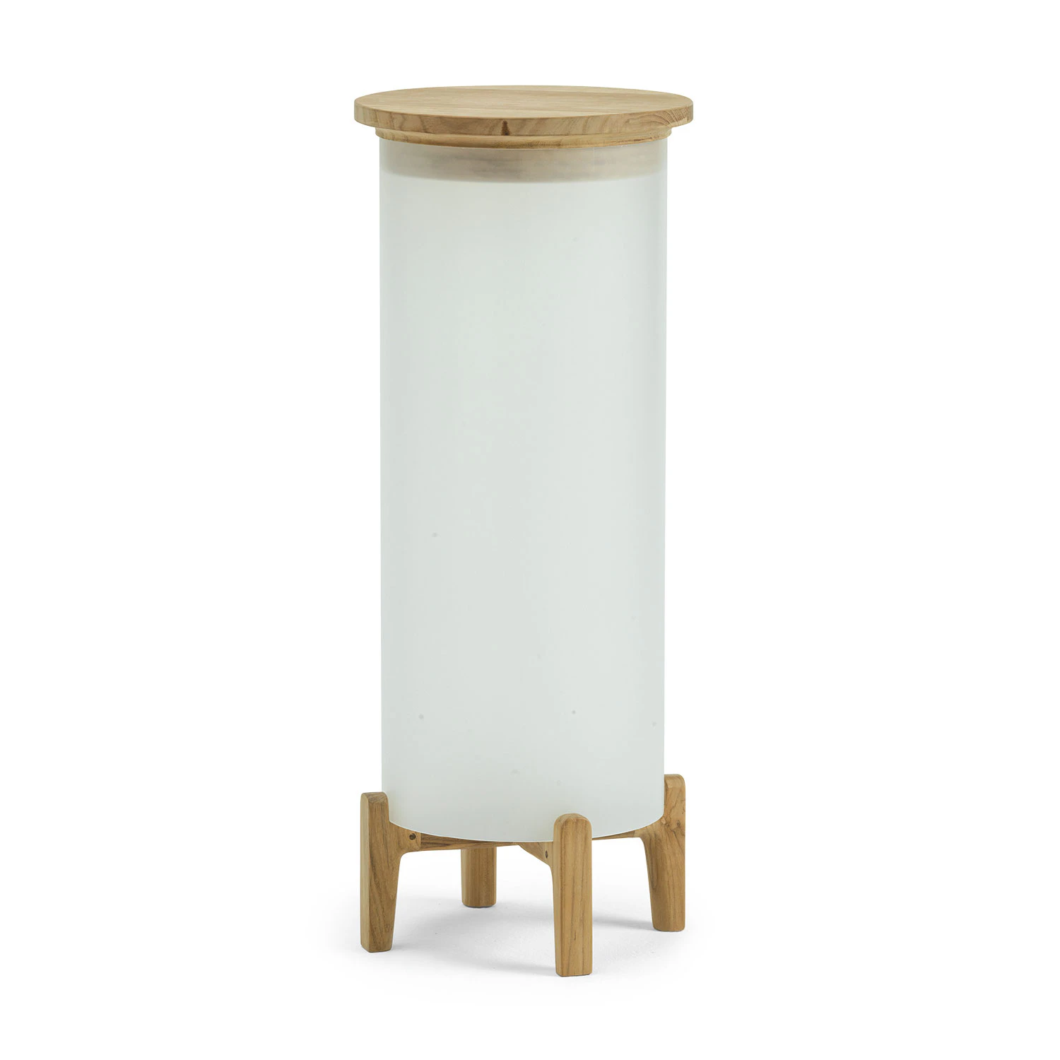 Ethimo Shake Golvlampa Xl Frostad Vit - Golvlampor utomhus Teak Vit - SKLAM2T1