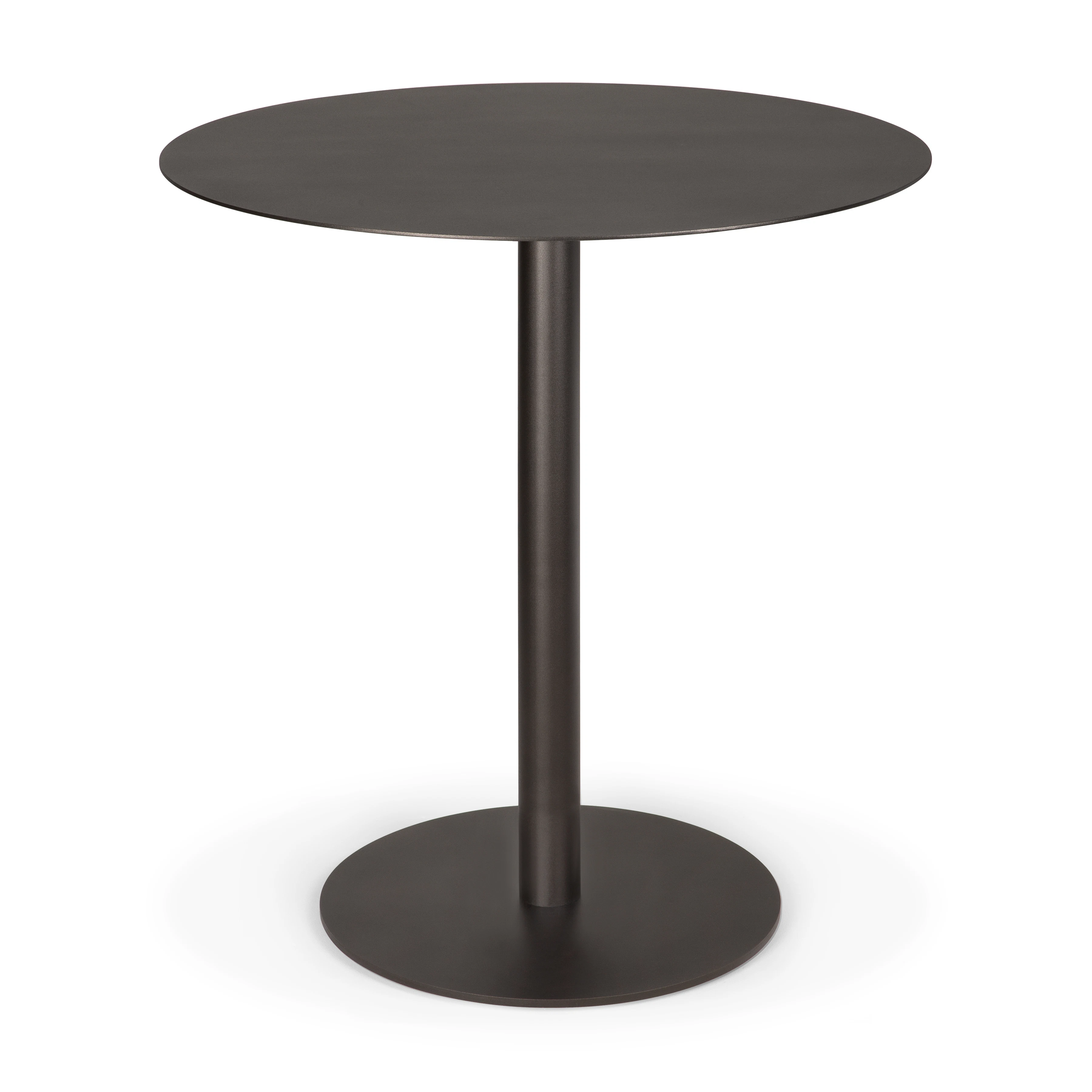 Ethnicraft Blend Bord &Oslash;70 Cm M&ouml;rk Brons / - Matbord & Barbord Metall M&ouml;rk Brons - 60121