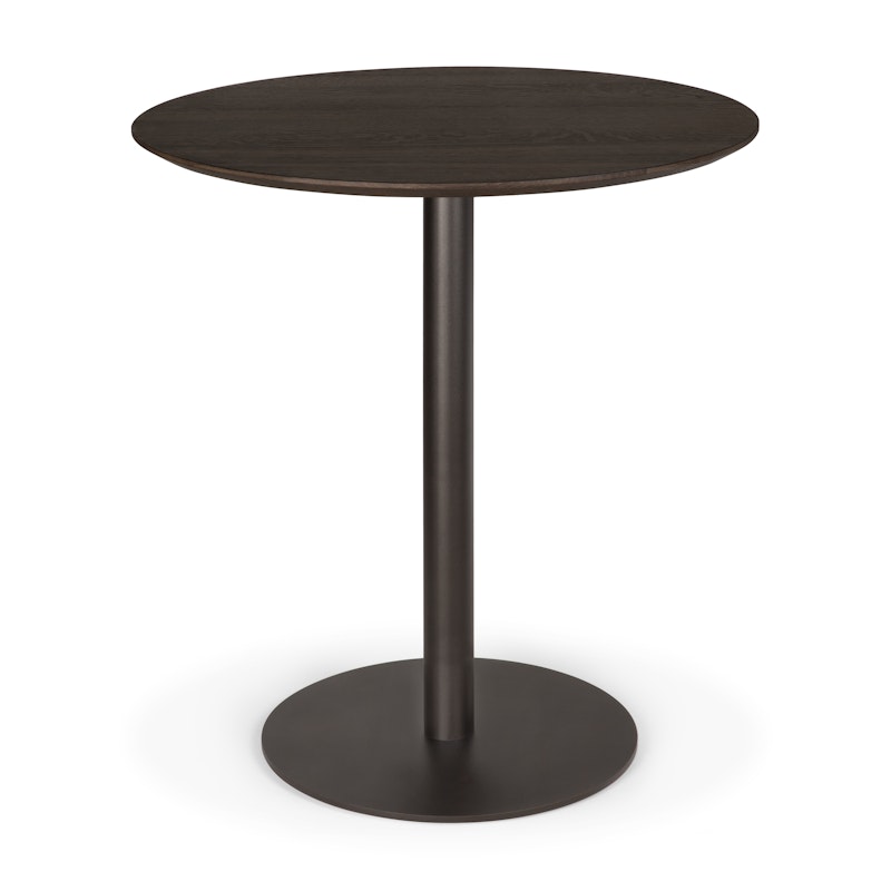 Blend Bord Ø70 cm, Mörk Brons / Mörkbetsad Ek