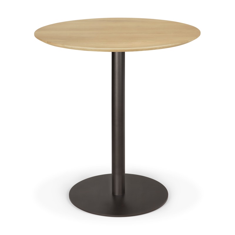 Blend Bord Ø70 cm, Mörk Brons / Ek