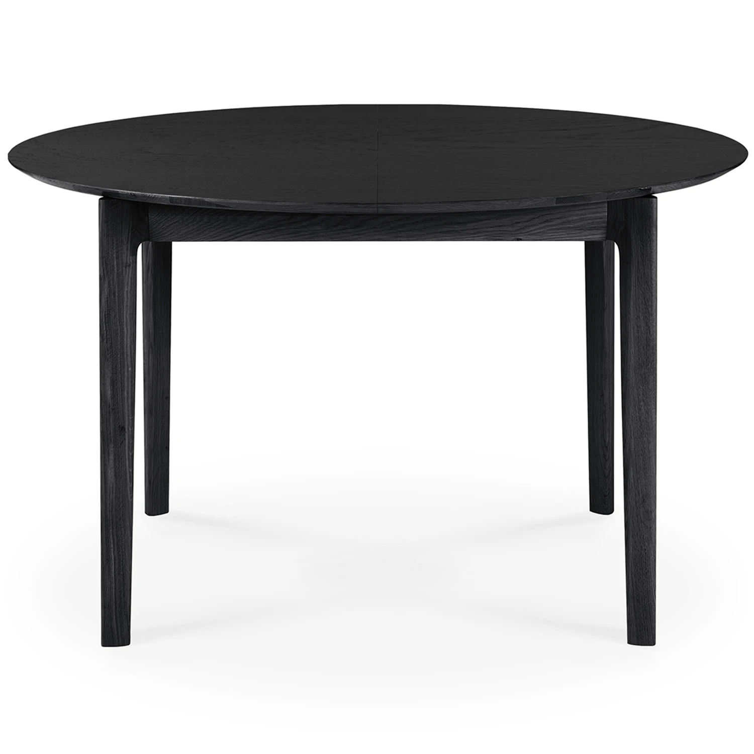 Ethnicraft Bok Matbord Rund Utdragbar &Oslash;129 Cm Black Oak - Matbord & Barbord Massiv Ek Svart Ek - 51528