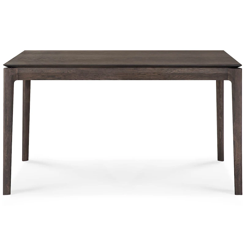 Bok Matbord Utdragbar Mörkbetsad Ek, 140-220 cm