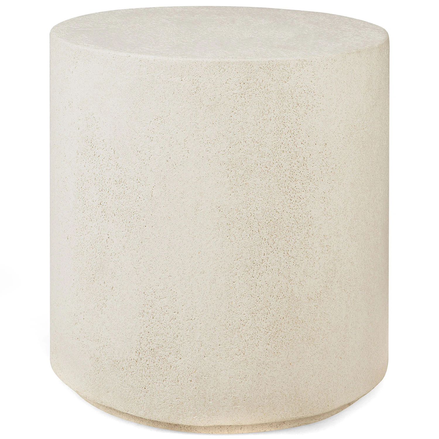 Ethnicraft Elements Sidobord Off-white &Oslash;41 Cm - Sidobord & Avlastningsbord Mikrocement Off-White - 26413