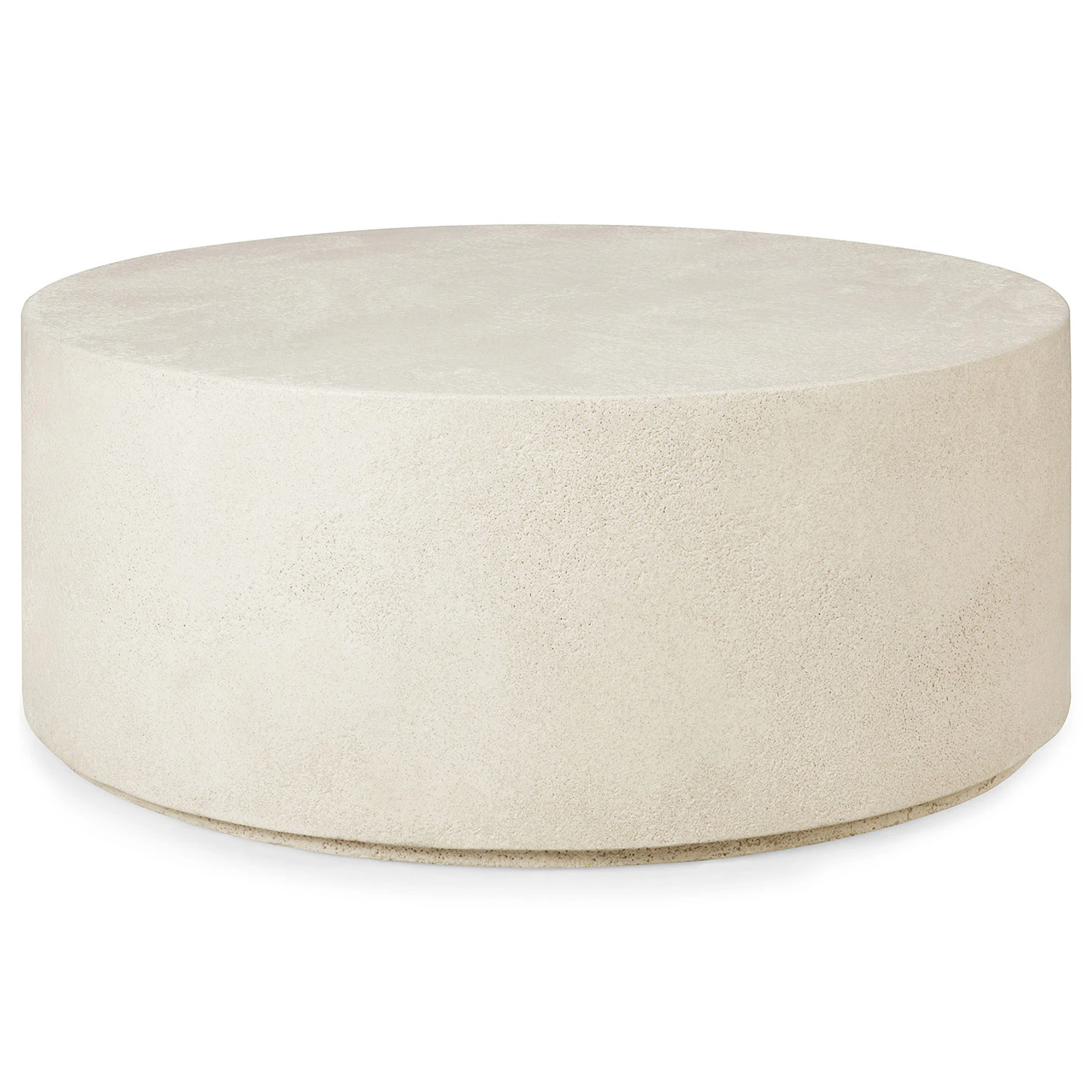 Ethnicraft Elements Soffbord Off-white &Oslash;80 Cm - Soffbord Mikrocement Off-White - 26415