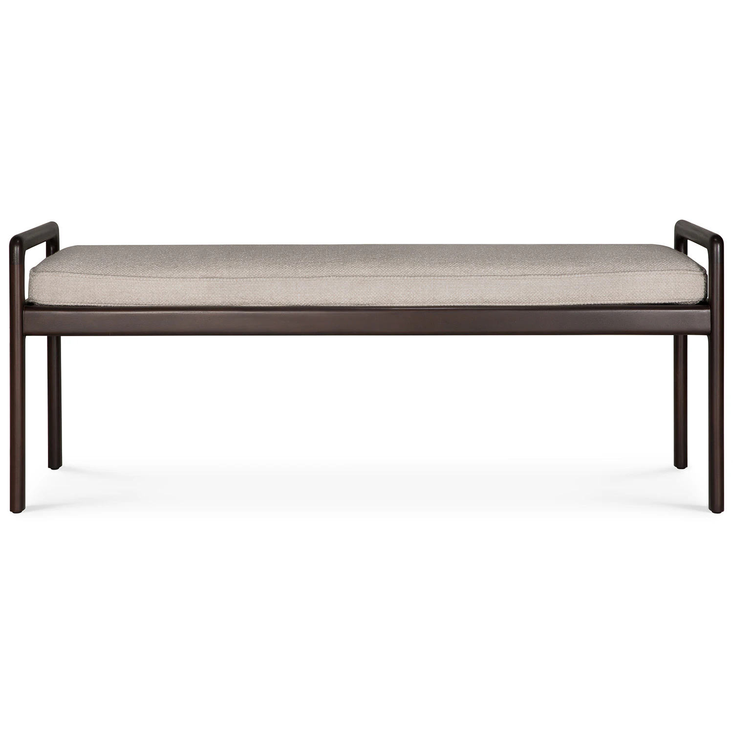 Ethnicraft Jack B&auml;nk Mahogny / Ivory - B&auml;nkar Polyakryl Ivory - 35123