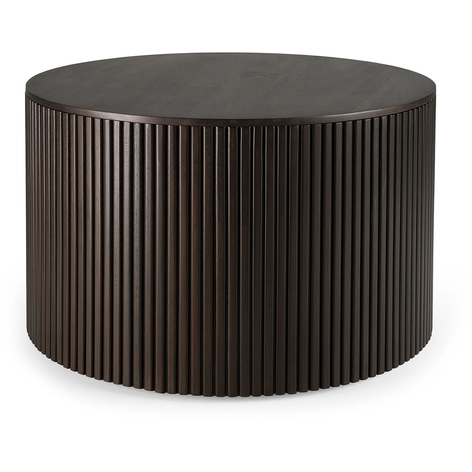 Ethnicraft Mahogany Roller Max Soffbord M&ouml;rkbrun 60 Cm - Soffbord Mahogny M&ouml;rkbetsad - 35001