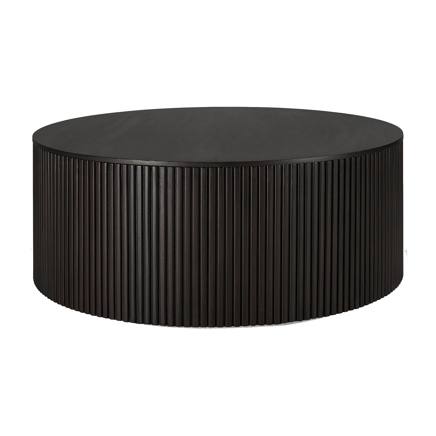 Ethnicraft Mahogany Roller Max Soffbord M&ouml;rkbrun 80 Cm - Soffbord Mahogny M&ouml;rkbetsad - 35002