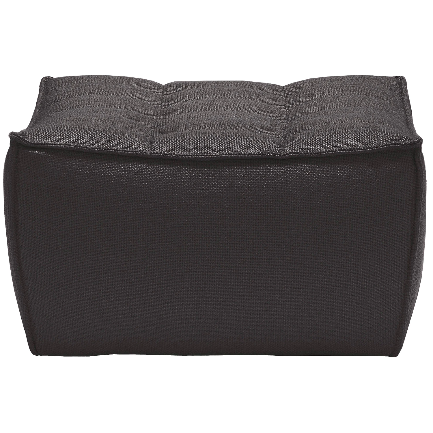 Ethnicraft N701 Fotpall M&ouml;rkgr&aring; - Fotpallar Polyester M&ouml;rkgr&aring; - 20228