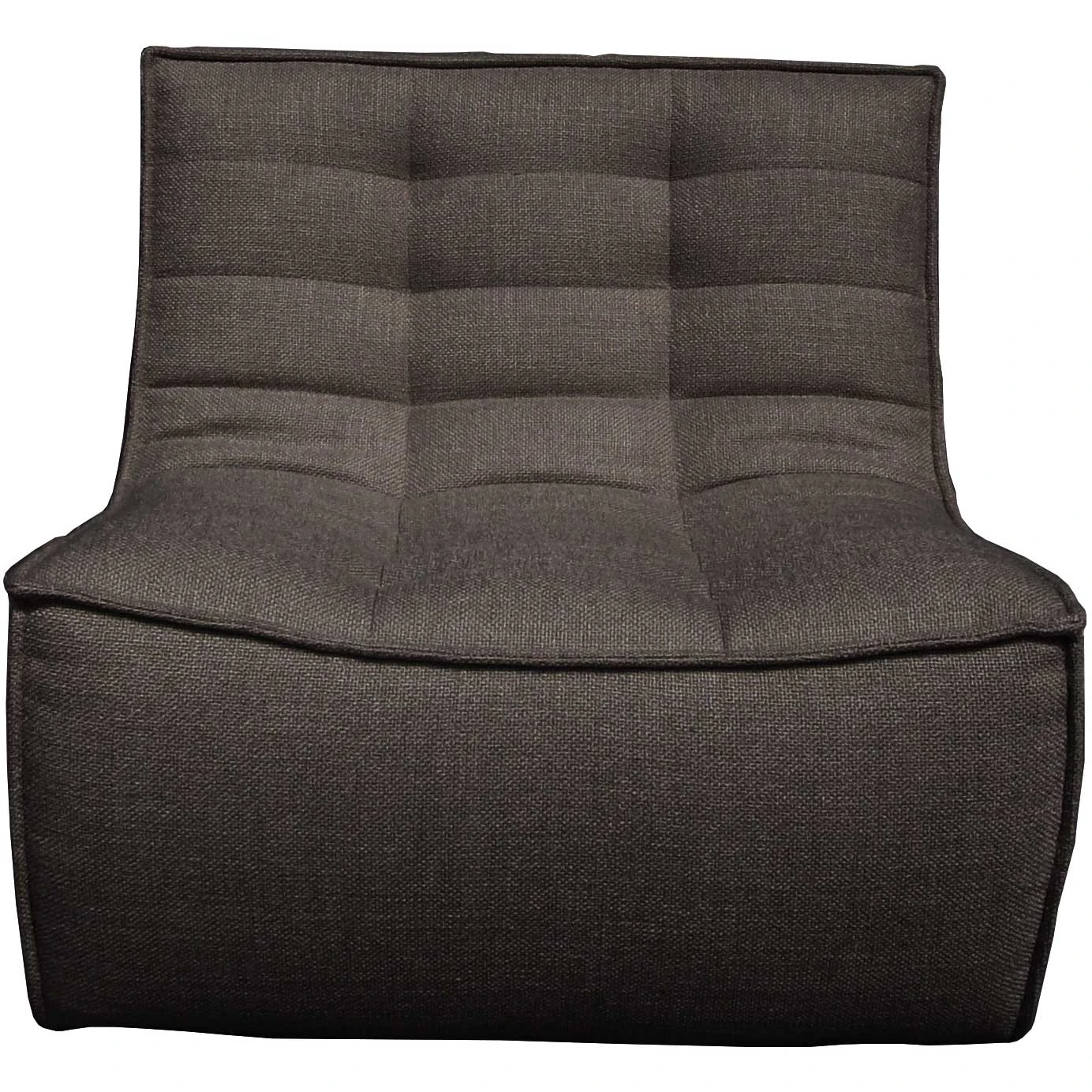 Ethnicraft N701 Soffa M&ouml;rkgr&aring; 1-sits - F&aring;t&ouml;ljer Polyester M&ouml;rkgr&aring; - 20232