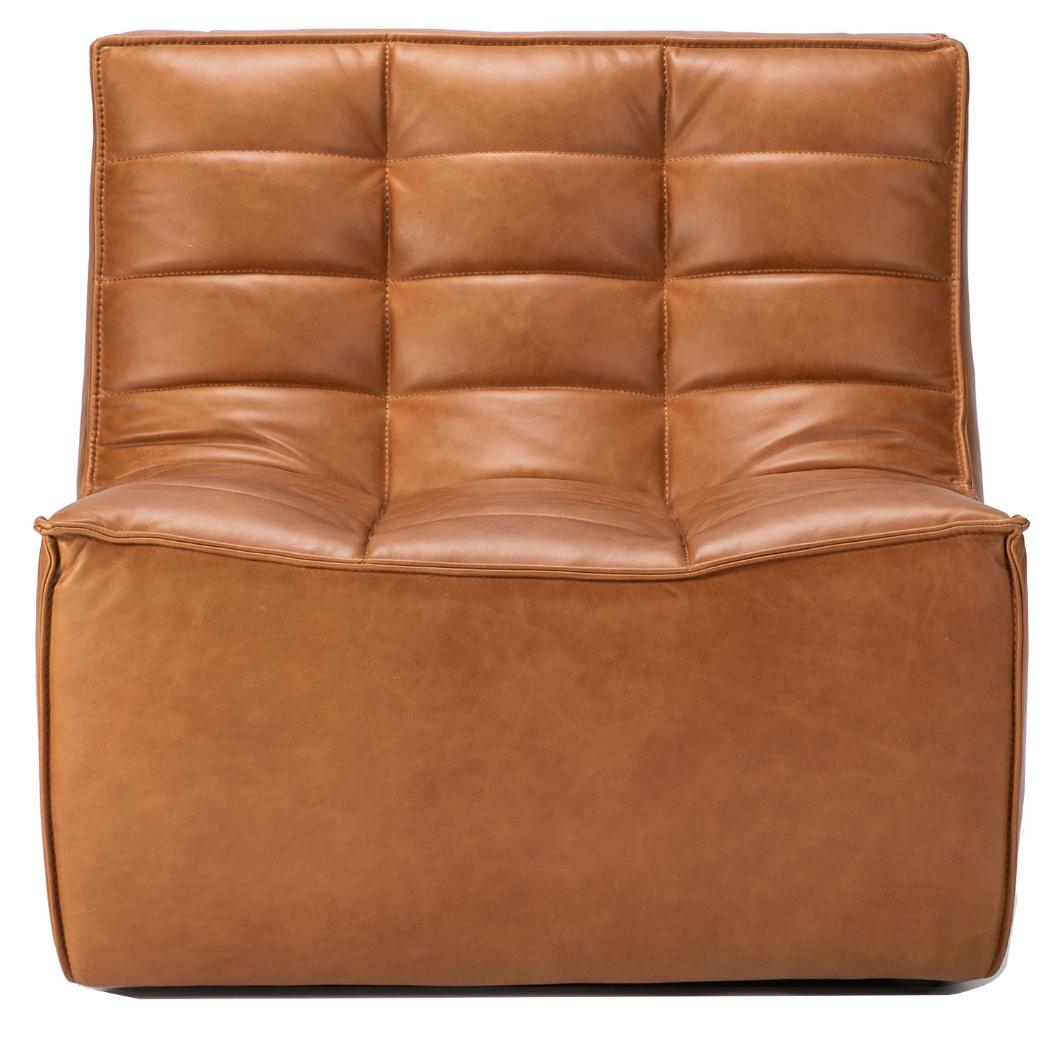 Ethnicraft N701 Soffa Old Saddle 1-sits - F&aring;t&ouml;ljer Anilinl&auml;der Old Saddle - 20082