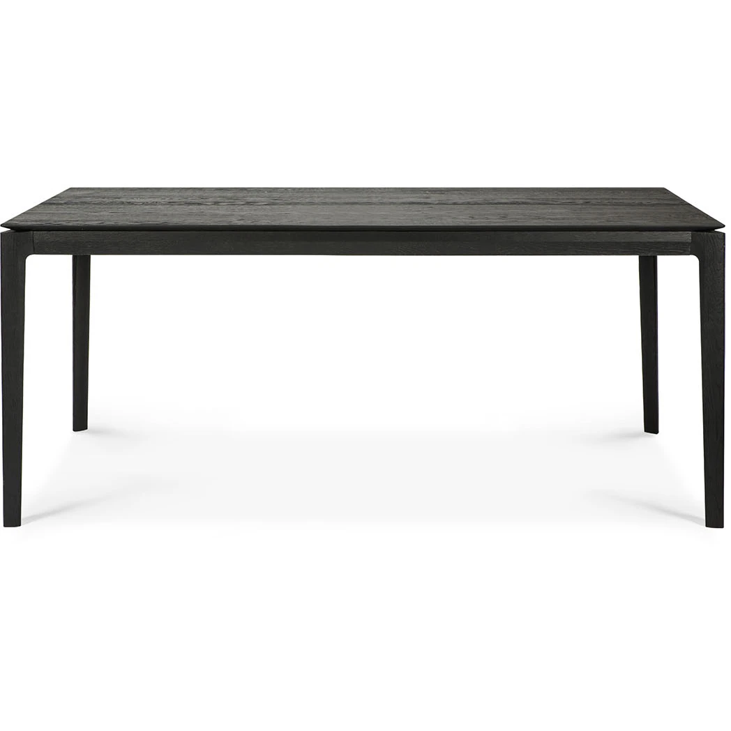 Ethnicraft Oak Bok Matbord Utdragbar Svart 180-280x100 Cm - Matbord & Barbord Ek Svartbetsad Ek - 51544