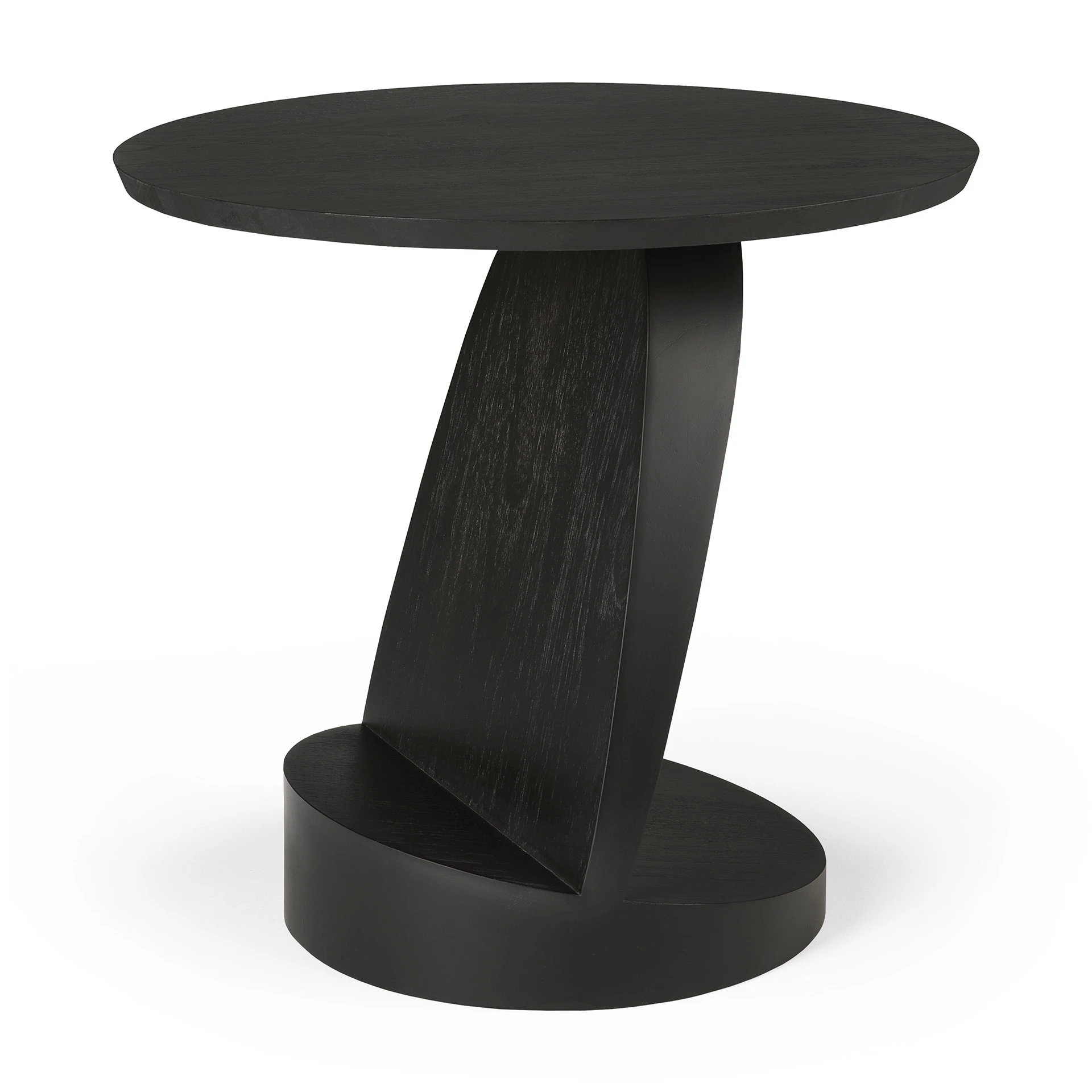 Ethnicraft Oblic Sidobord Svart - Sidobord & Avlastningsbord Teak Svart - 10185