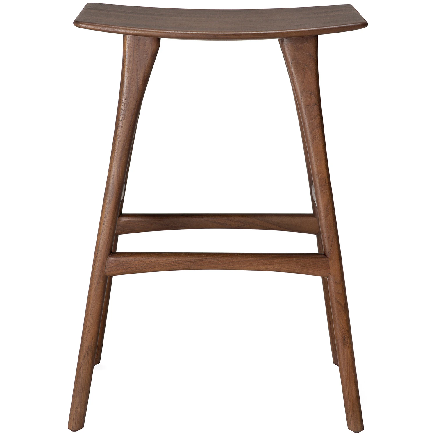 Ethnicraft Osso Barstol 78 Cm M&ouml;rkbetsad - Barstolar Teak Brun - 10179