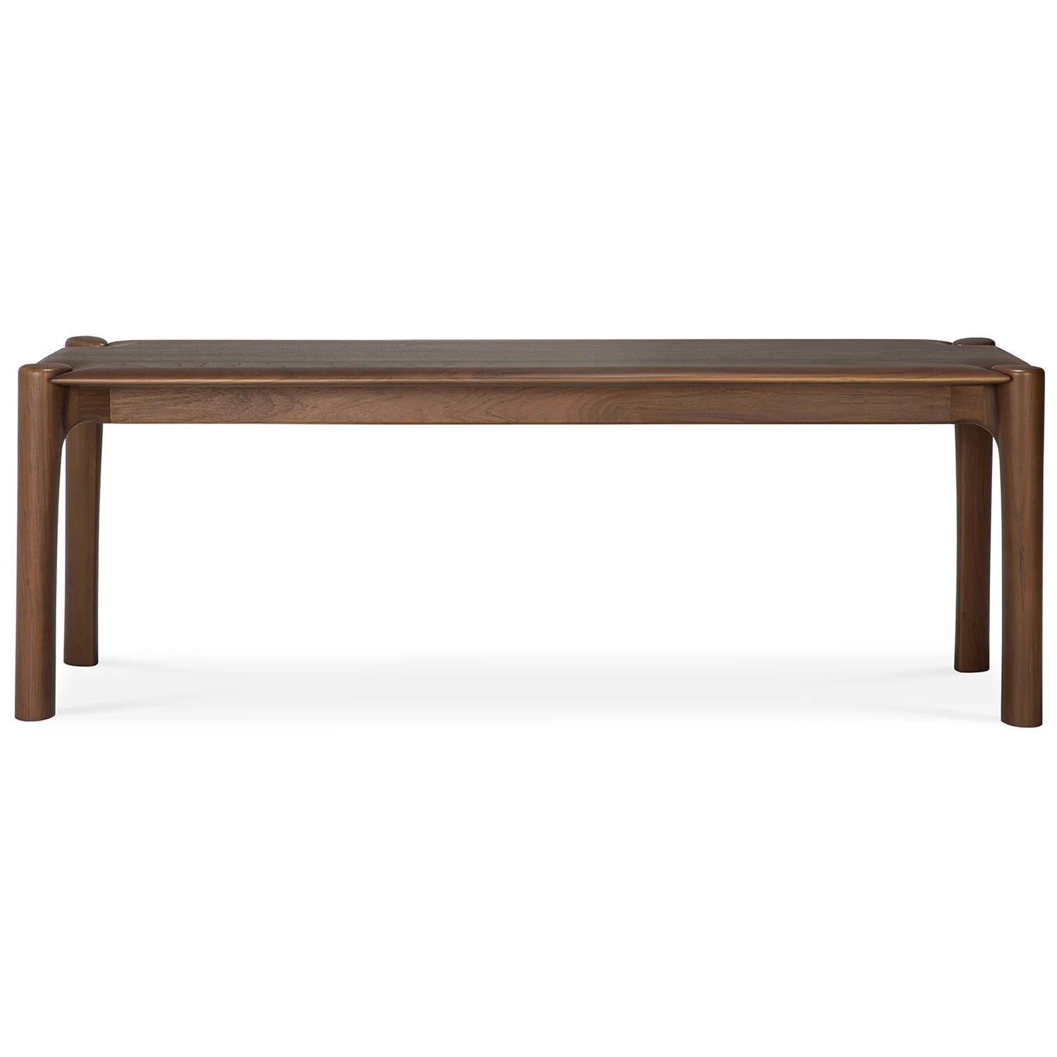 Ethnicraft Pi B&auml;nk M&ouml;rkbetsad 126 Cm - B&auml;nkar Teak Brun - 11551