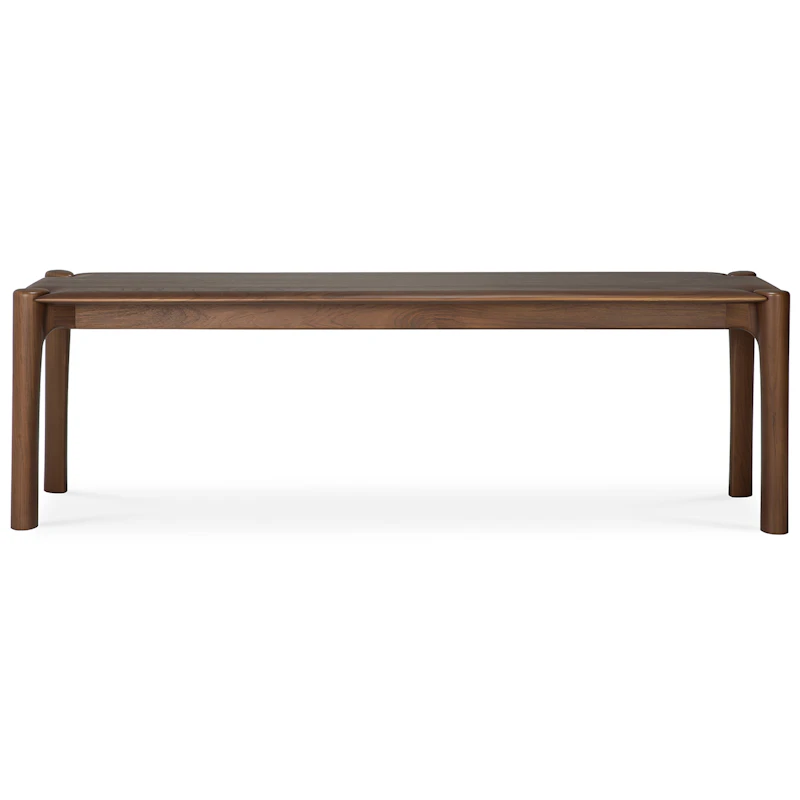 PI Bänk Mörkbetsad Teak, 146 cm