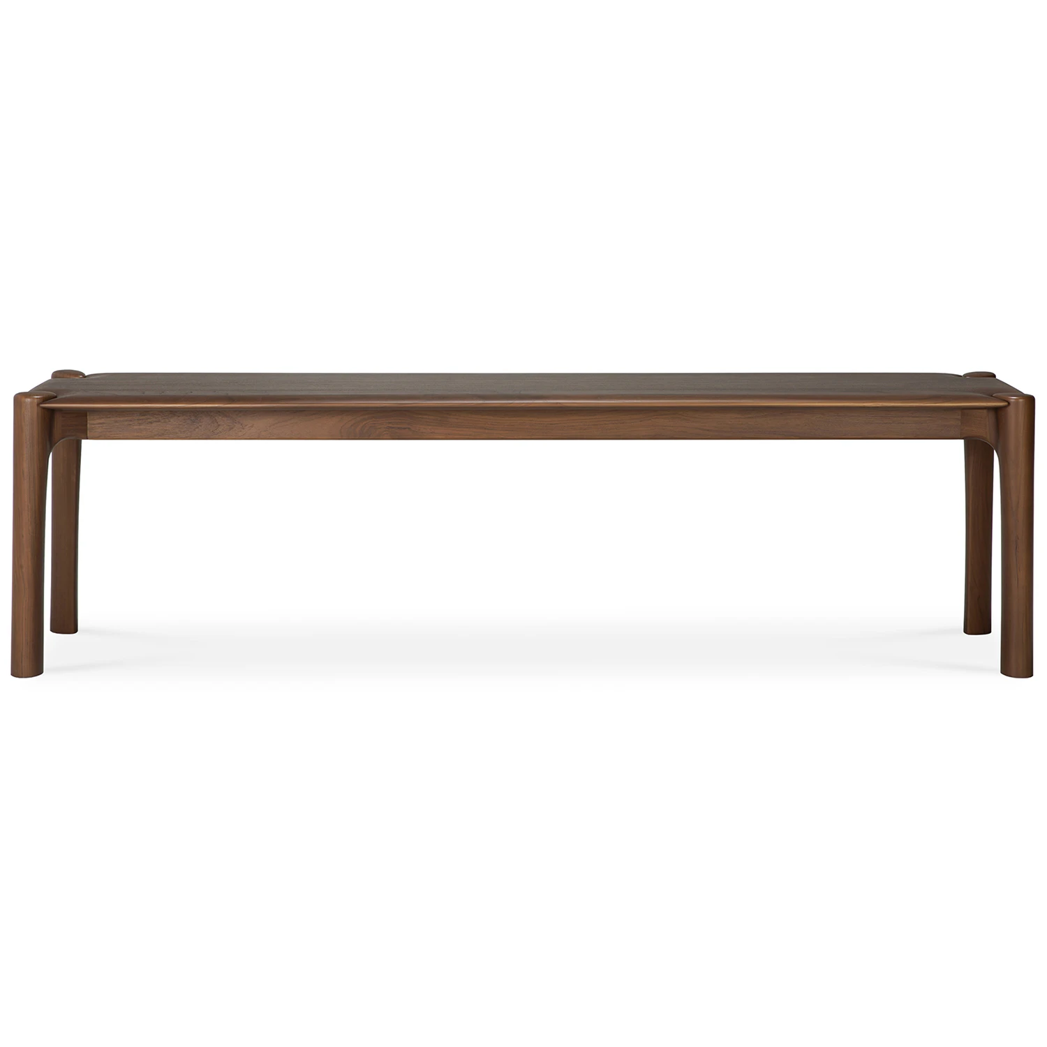 Ethnicraft Pi B&auml;nk M&ouml;rkbetsad 166 Cm - B&auml;nkar Teak Brun - 11553