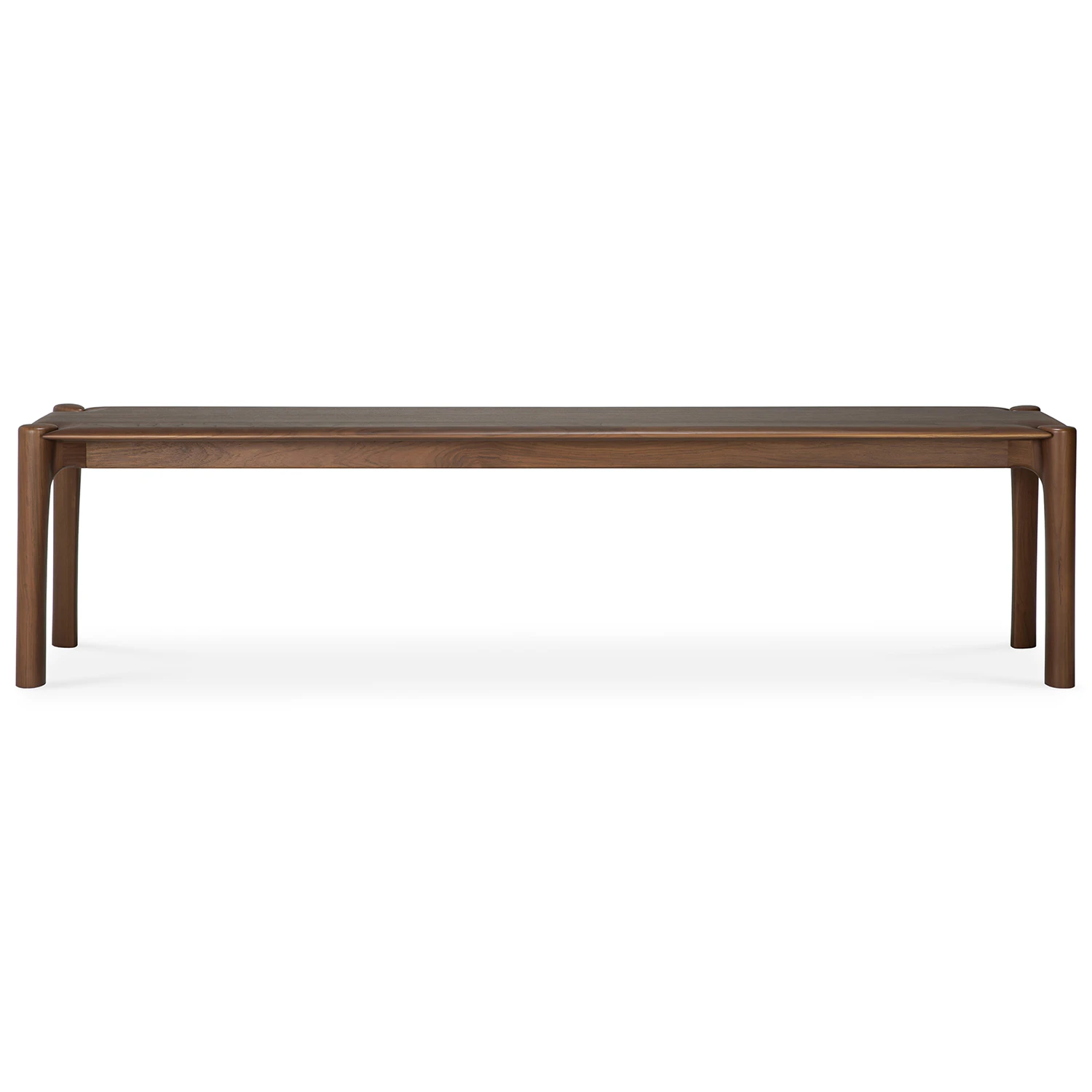 Ethnicraft Pi B&auml;nk M&ouml;rkbetsad 186 Cm - B&auml;nkar Teak Brun - 11554