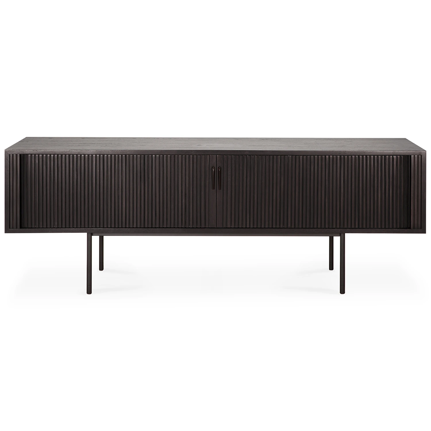 Ethnicraft Roller Max Sk&auml;nk M&ouml;rkbetsad 162 Cm - Sk&auml;nkar & sideboards Teak M&ouml;rkbrun - 10054