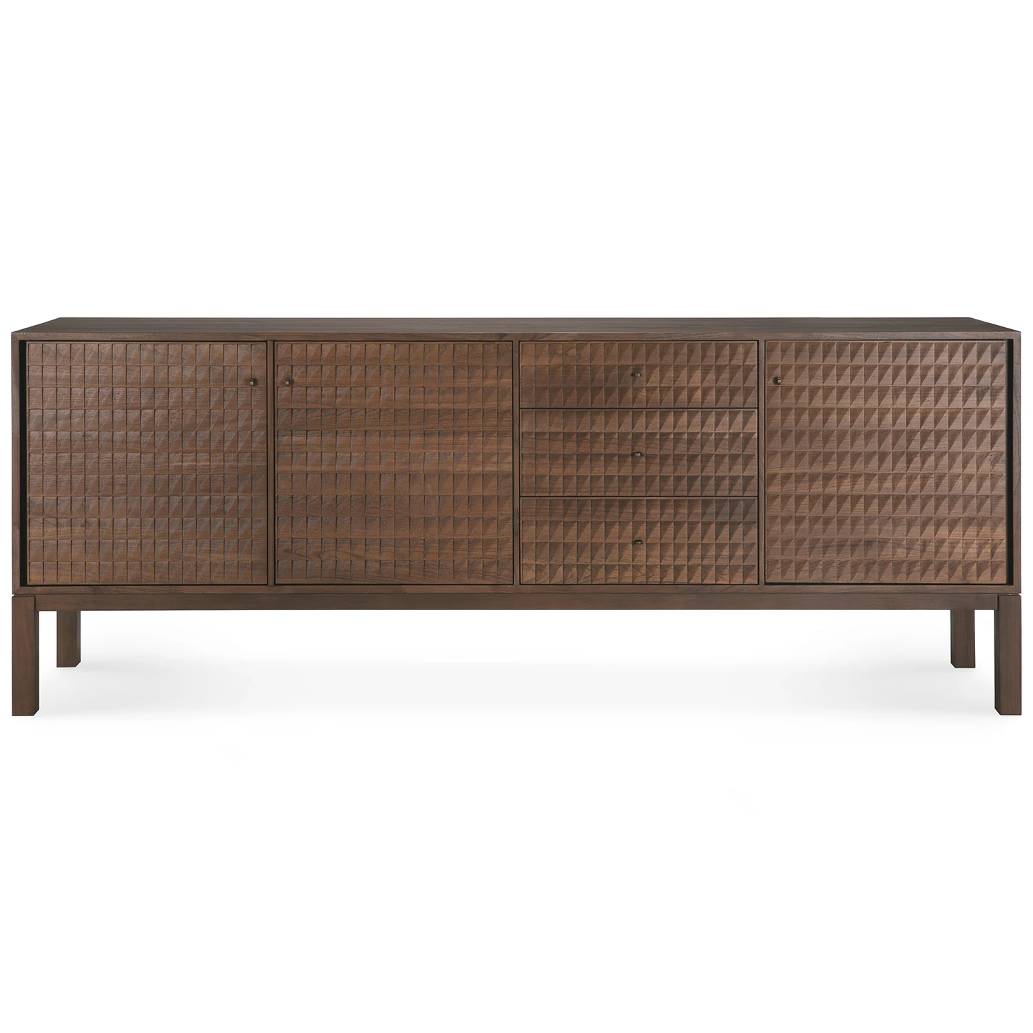 Ethnicraft Sono Sk&auml;nk 228 Cm D&ouml;rrar - Sk&auml;nkar & sideboards Teak Ljusbrun - 15347