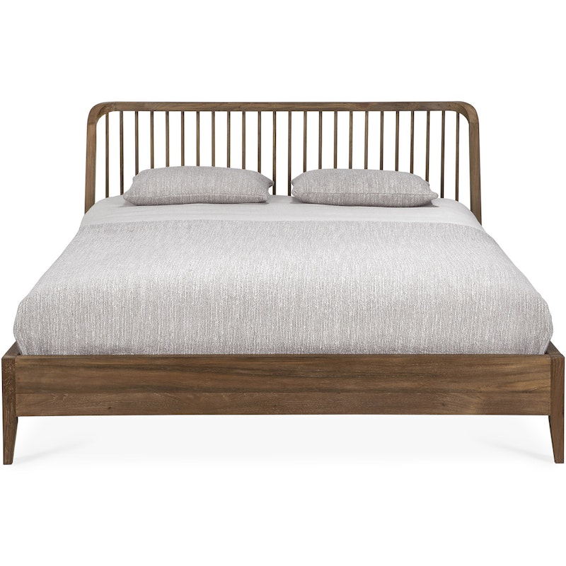 Spindle Sängstomme Teak, 160x200 cm