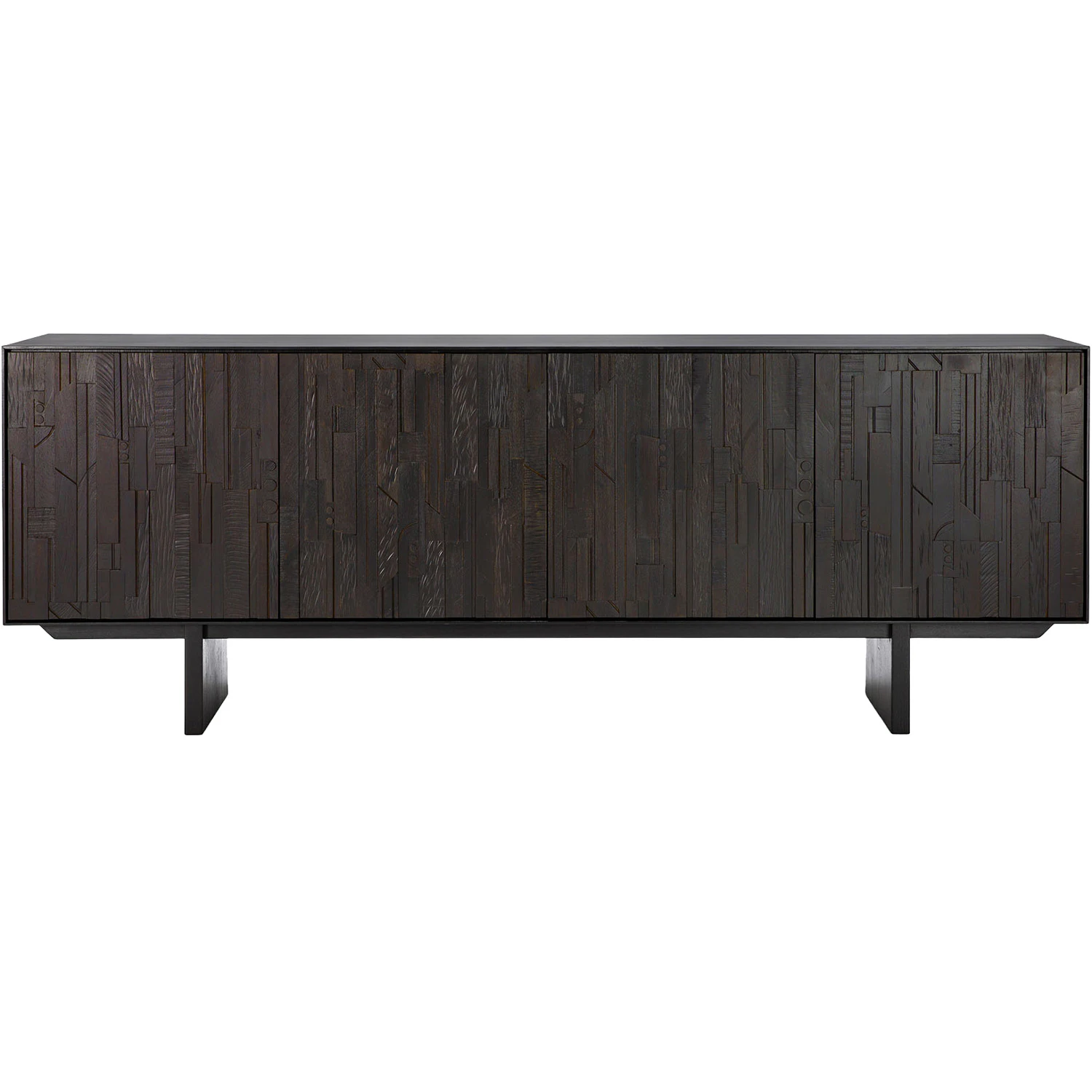 Ethnicraft Mosaik Sideboard Fyra D&ouml;rrar - Sk&auml;nkar & sideboards Teak M&ouml;rkbetsad - 10071