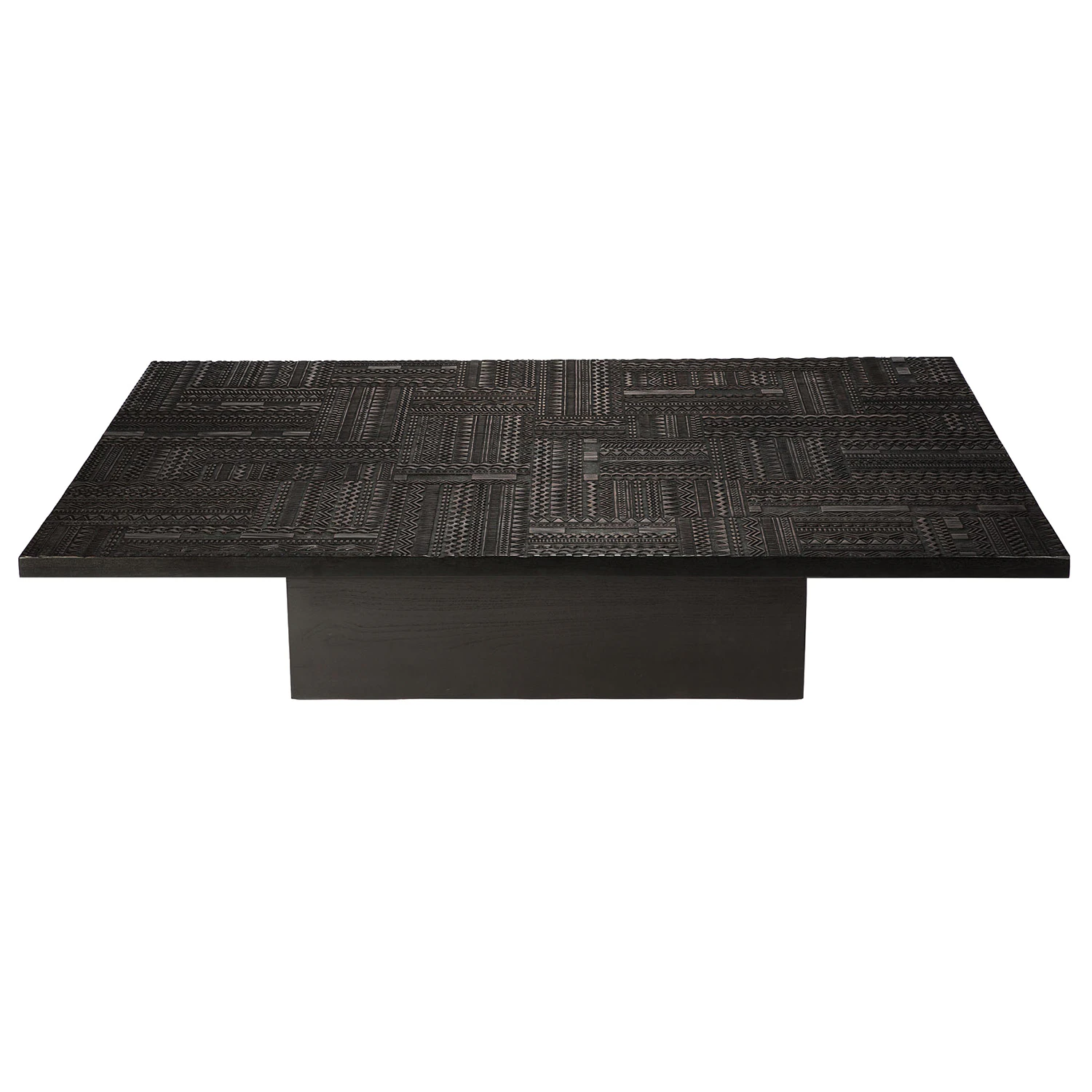 Ethnicraft Tabwa Blok Soffbord Svart 170x120 Cm - Soffbord Teak - 12209