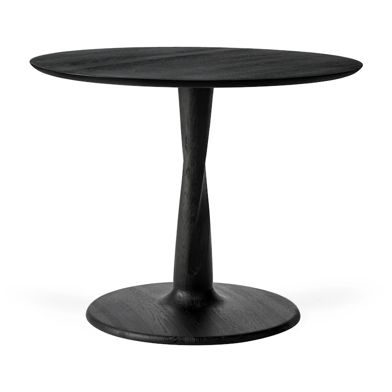 Torsion Bord Ø90x69 cm, Svart Ek