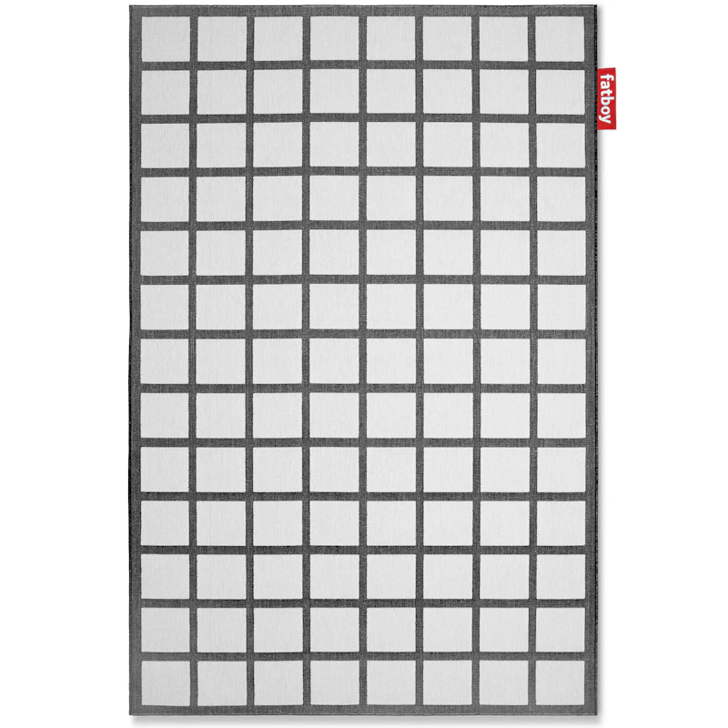 Carpretty Grand Checky Matta 200x290 cm, Svart / Vit