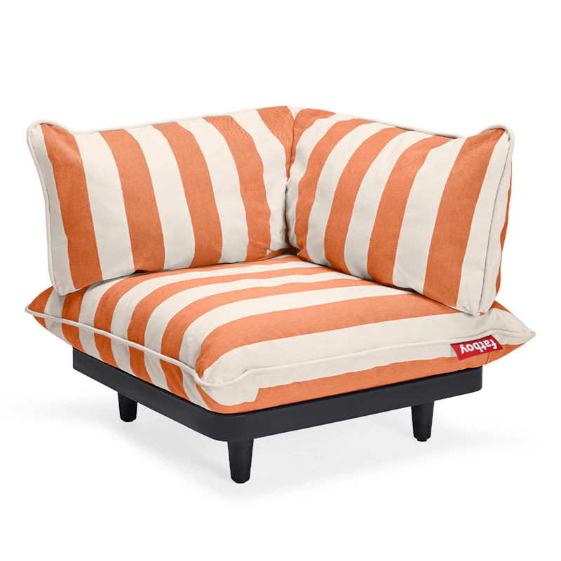 Paletti Vänster hörnmodul, Orange / Creme