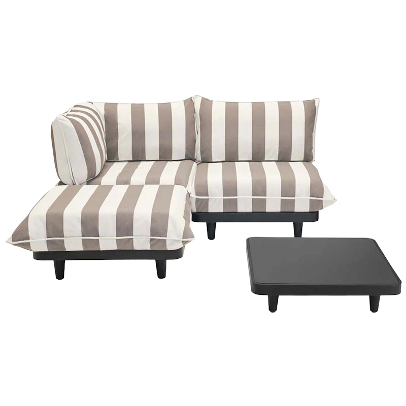 Paletti Soffa Medium Med Soffbord, Stripe Cacao (Left)
