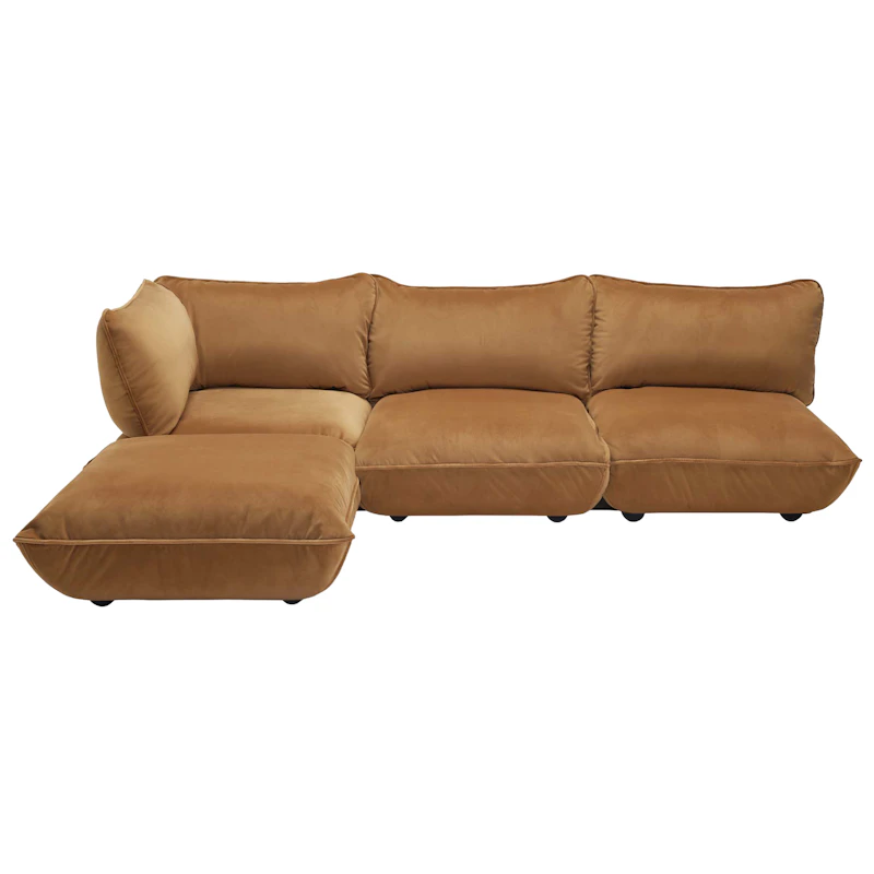 Sumo Hörnsoffa Sammet, Almond