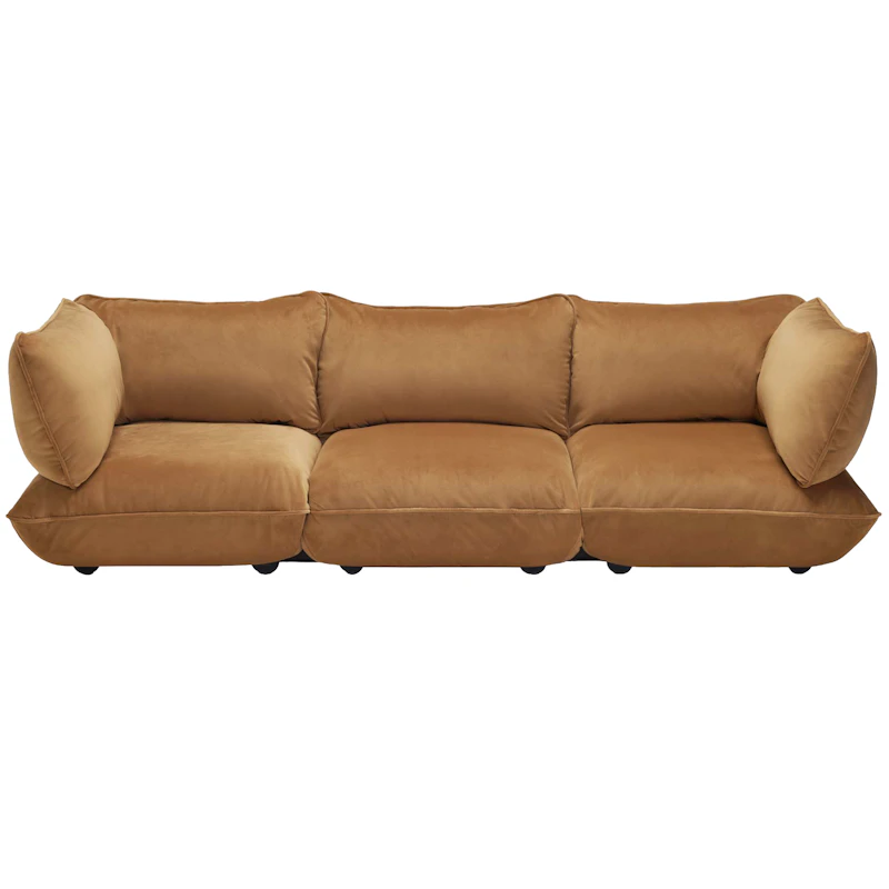 Sumo 4-Sitssoffa Sammet, Almond