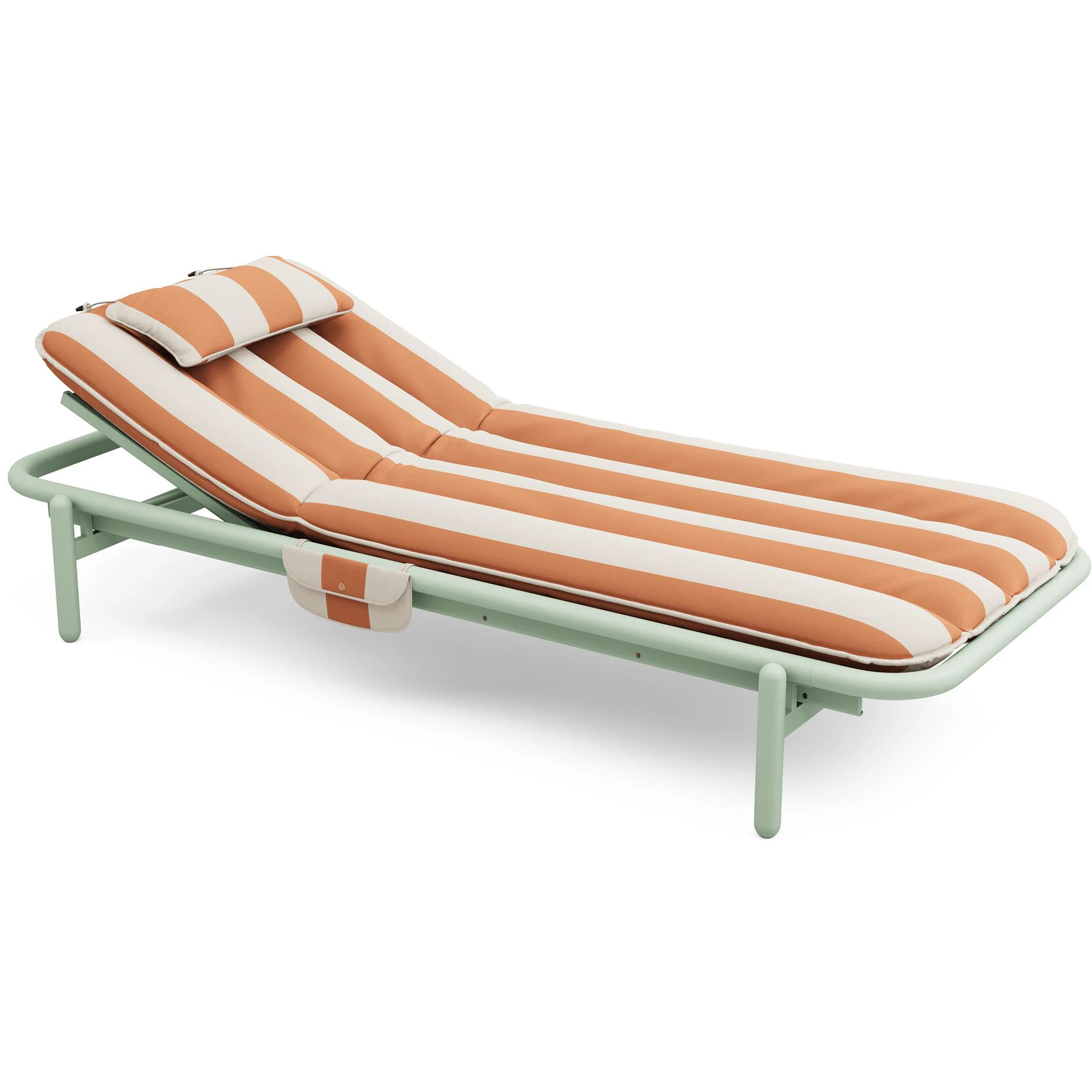Fatboy Sunbun Dagb&auml;dd Outdoor Mist Green / Stripe Orange - Solstolar & Sols&auml;ngar Aluminium Orange - 107616