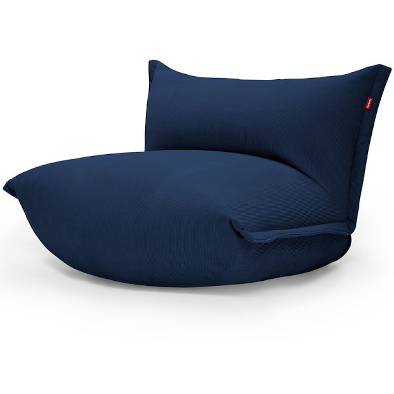 The BonBaron Slim Cord Recycled Loungestol, Deep Blue