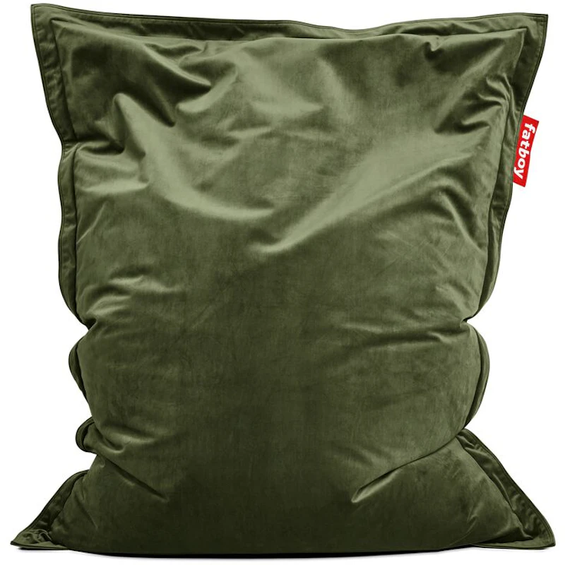 Original Slim Velvet Recycled Sittsäck, Deep Green