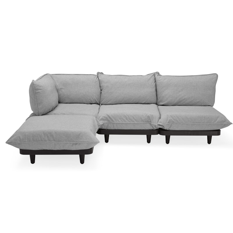 Paletti Modulsoffa 3-Sits Med Schäslong, Rock Grey