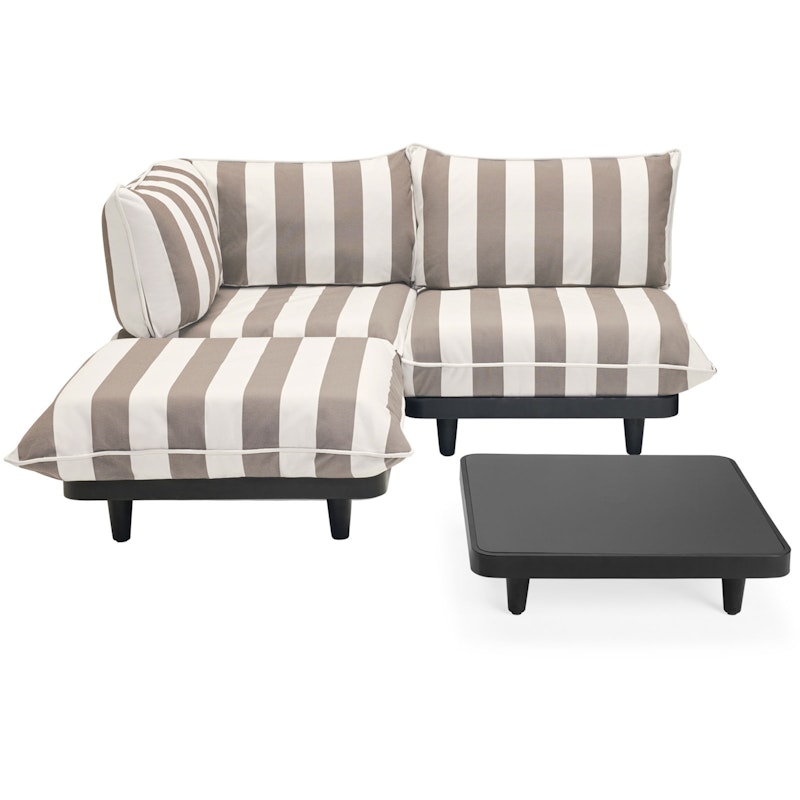 Paletti Soffa Medium Med Soffbord, Stripe Cacao (Left)