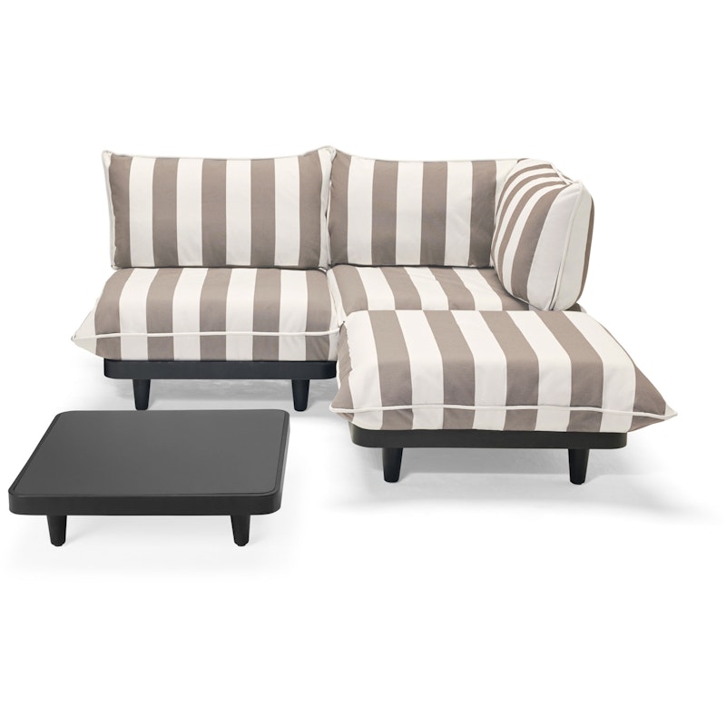 Paletti Soffa Medium Med Soffbord, Stripe Cacao (Right)