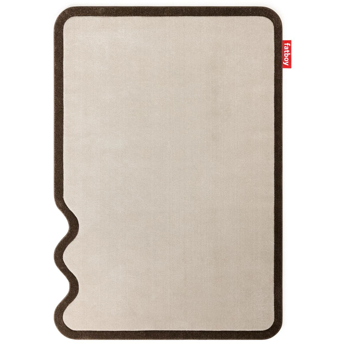 Fatboy Petit Not Straight Matta Creme / Brun - Plastmattor Polypropylen Brun - 107423