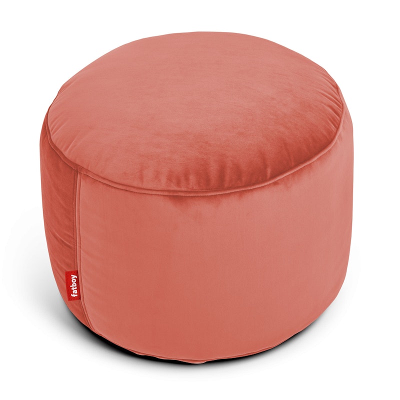 Point velvet recycled Sittpuff, Rhubarb