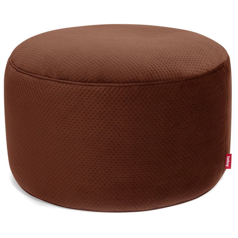 Recycled Point Royal Velvet Sittpuff Ø70 cm, Tobacco