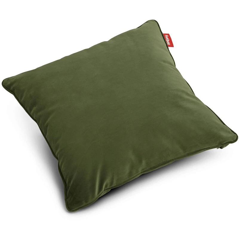 Square Velvet Recycled Kudde, Deep Green