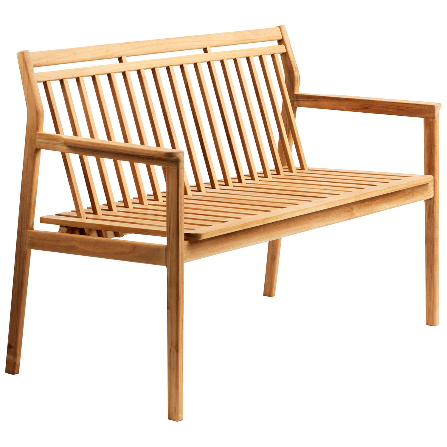 Fdb M&oslash;bler M12 Sammen B&auml;nk Med Ryggst&ouml;d Utomhus 2-sits Teak - B&auml;nkar Massiv Teak - M1211105