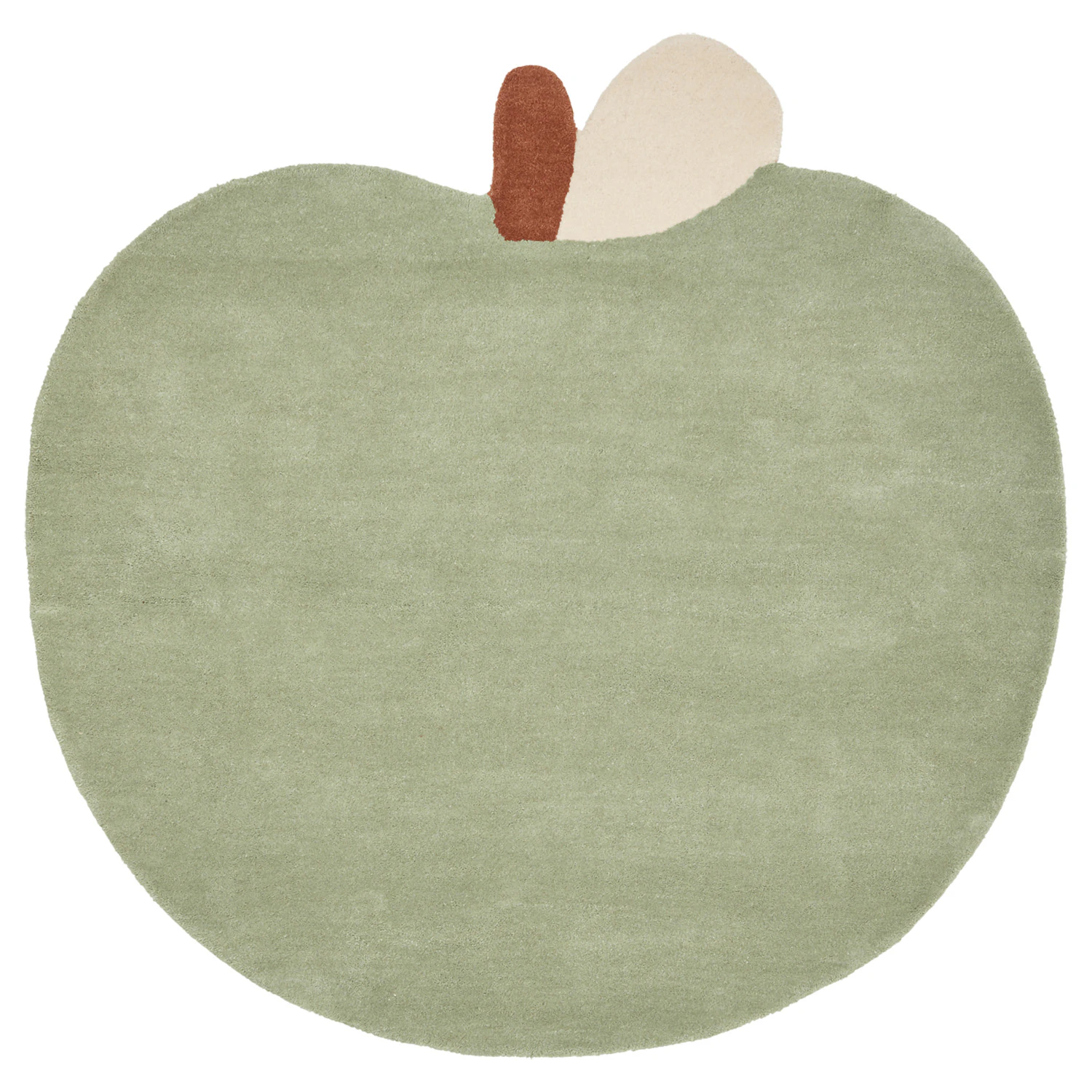 Ferm Living Apple Matta Tea Green - Barnmattor Bomull Tea Green - 1104272748