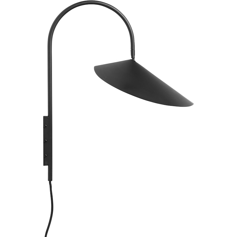 Arum Swivel Vägglampa, Svart